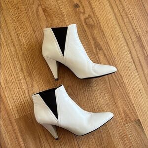 Celine Elegant White Ankle Boots